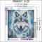 5D Diamond Painting Kit for Adults – Cute Animal Wolf Head Full Round Drill Diamond Art – DIY Gem Dot Craft for Home Wall Decor & Holiday Gift – 11.8 x 11.8 Inch